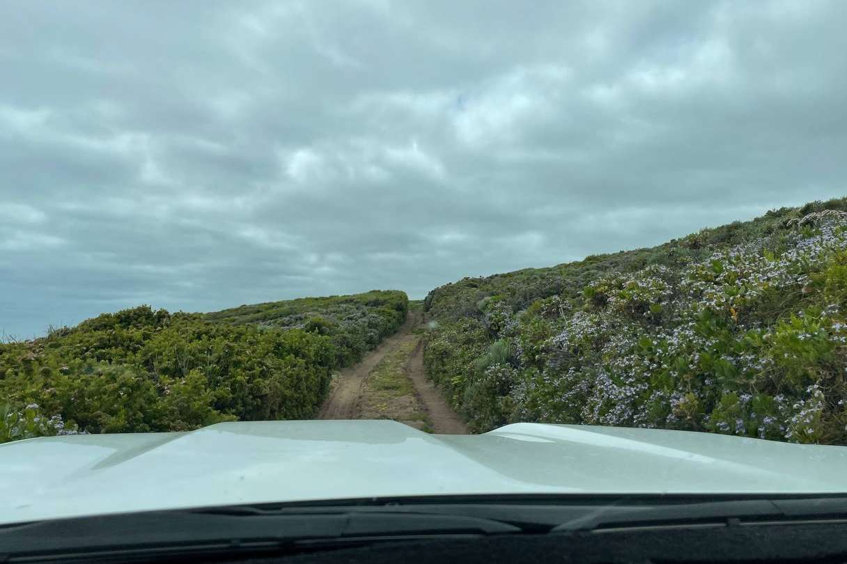 The view as we head along the track to Gnoocardup Beach as we 4wd in Margaret River