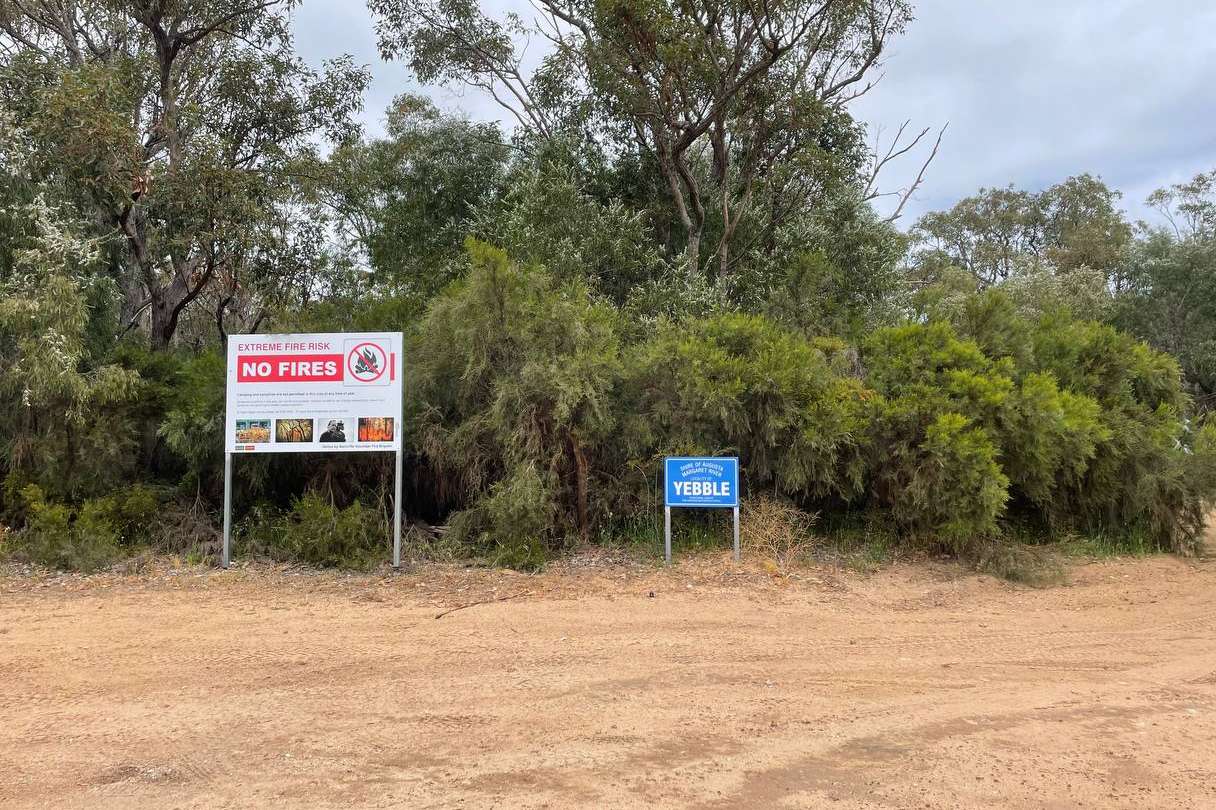 View of the track to get into Kilcarnup Beach and Gnoocardup Beach