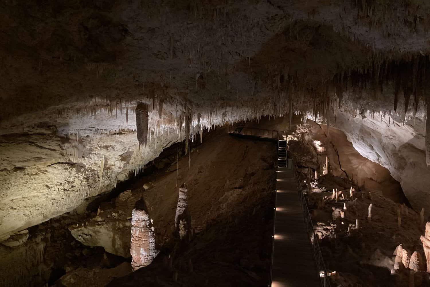 View of Jewel cave as you walk in - a great thing to do in Margaret River