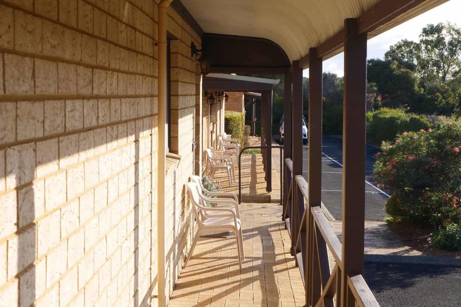 Different hotel room entries from the exterior, showing the different room types in a hotel
